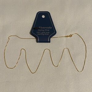 24" BELK Silverworks 24kt Gold Over Sterling Silver Sophisticated Chain Necklace